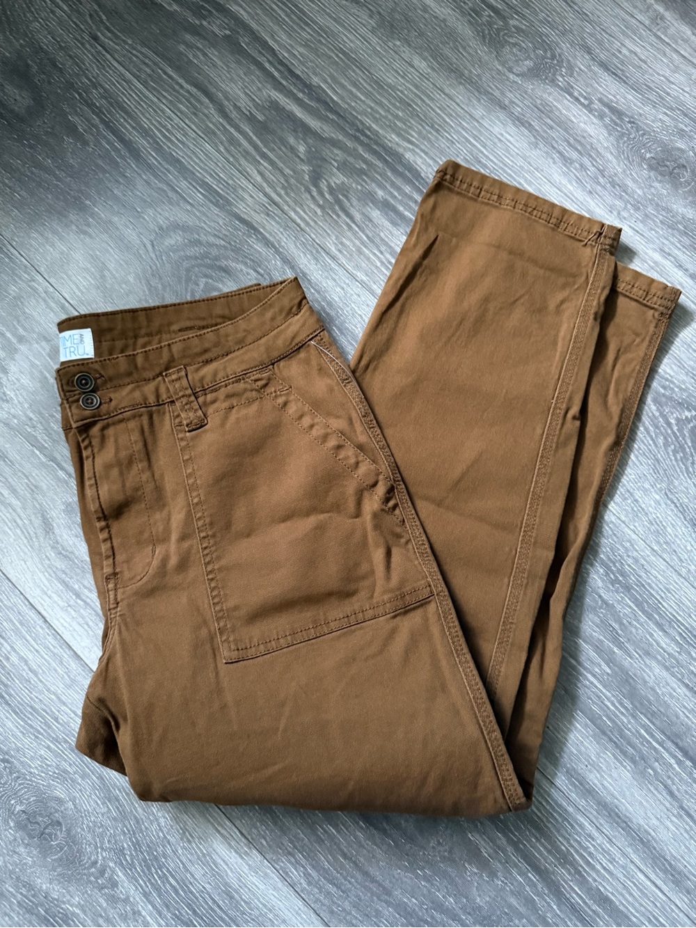 Time and Tru Women's Brown Twill Chinos
